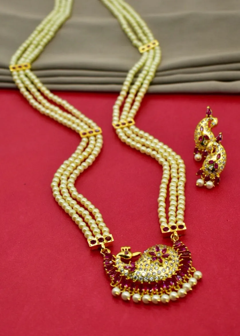 TRENDY PEACOCK NECKLACE