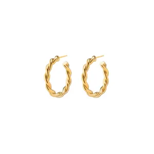 Twist Hoops | Gold
