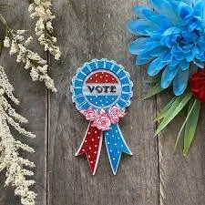 Use Your VOTE Brooch by PolyPaige x Lipstick & Chrome
