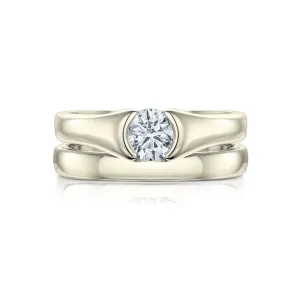 Venus 0.50ct Solitaire Diamond Ring Set in 9ct White Gold