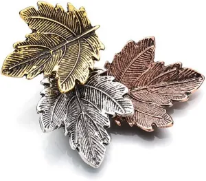 Vintage Broches Pin Maple Leaf Brooch Bronze Brooches Pins Exquisite Collar For Women Dance Party Accessories