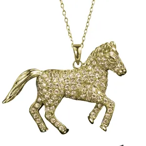 Wild Pony Gold Pendant