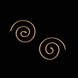 Wire Spiral Earrings