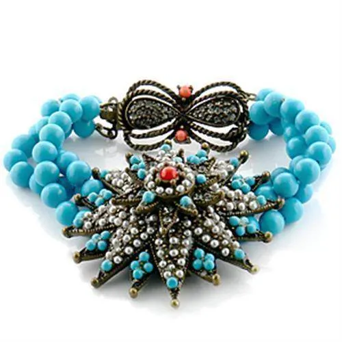 Women's Bracelets - LO1187 - Antique Copper Brass Bracelet