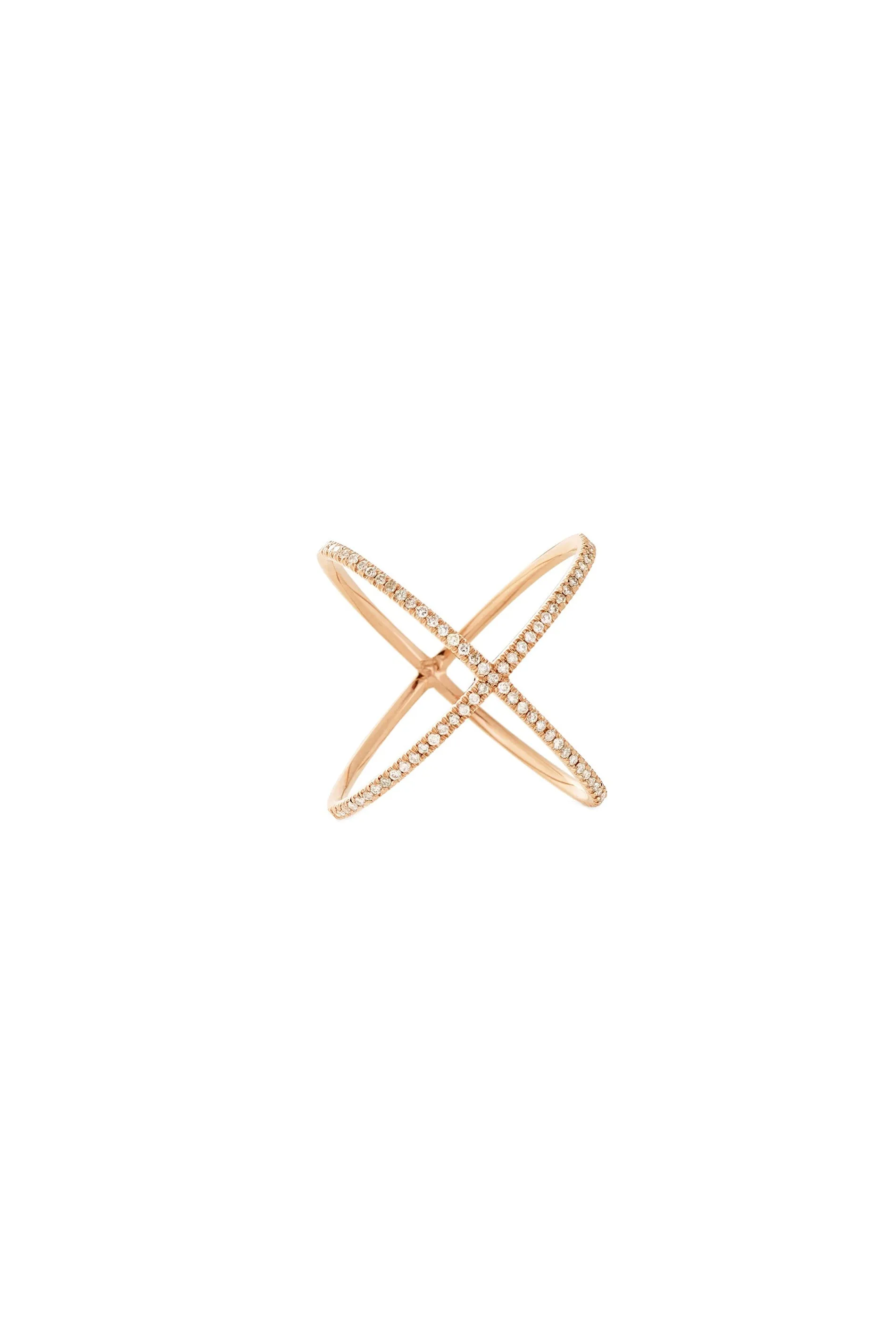 X Ring Champagne Diamonds