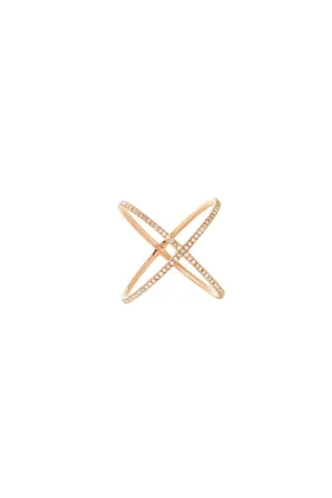 X Ring Champagne Diamonds
