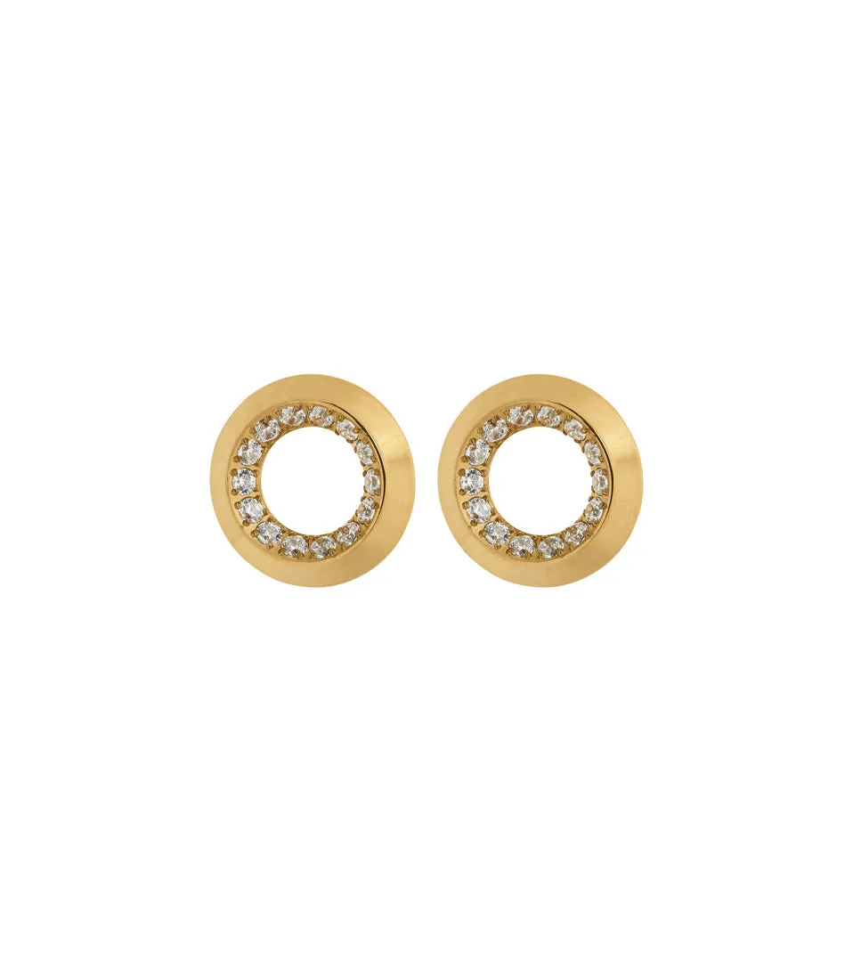 Zinnia Studs Gold